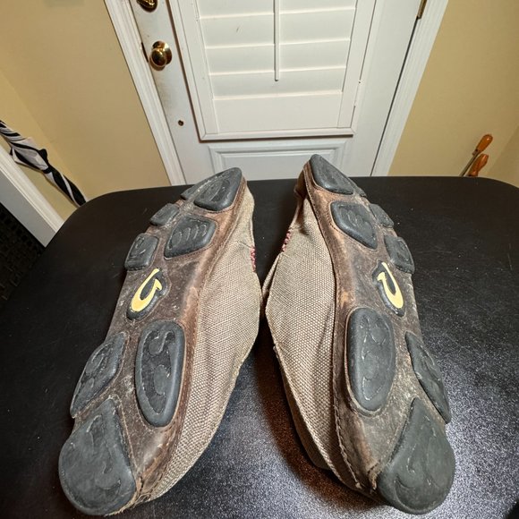 olukai size 10  moloa kapa green canvas comfort slipon loafer shoe main image 10